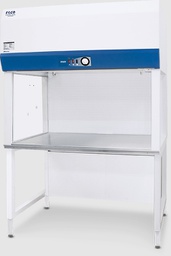 Esco AIRSTREAM 6ft Horizontal Laminar Flow Clean Bench, Glass Side Walls, Energy Efficient ECM blower, Simple Switches & Minihelic Gauge, Width: 6ft / 1.8m, Interior Height: 2.5ft / 0.75m. External: 76.8"W x 31"D x 50"H (1950 x 790 x 1270 mm). 2 GFCI Outlets. 115VAC, 60 Hz, cUL Listed.~